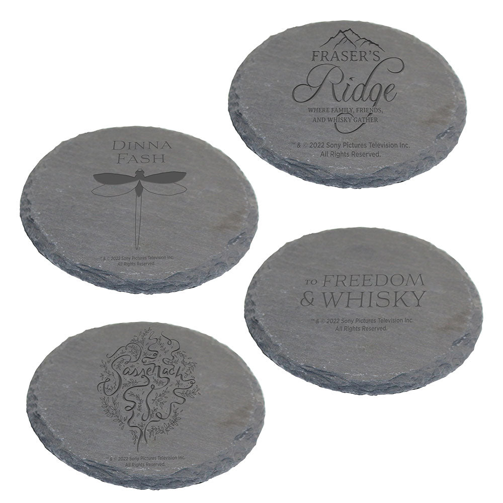 Outlander 4pc Slate Coaster Set