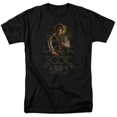 Outlander Some Like It Scot Adult Black T-Shirt