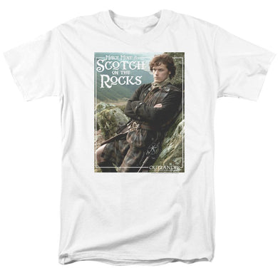 Outlander Scotch On The Rocks Adult White T-Shirt